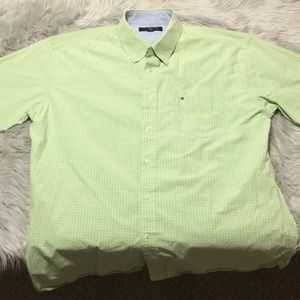Tommy Hilfiger button down. The original Untuck-it